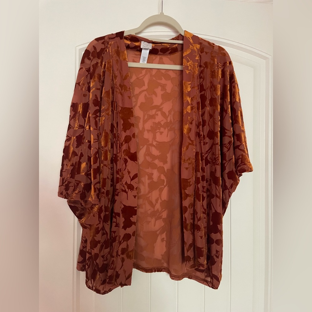 Velvet Kimono Wrap Duster